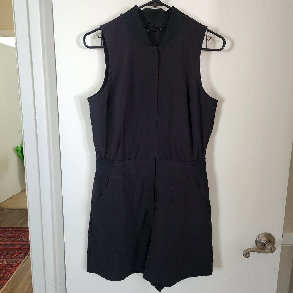 Athleta Brooklyn Utility Romper Black Sleeveless Romper Size 6